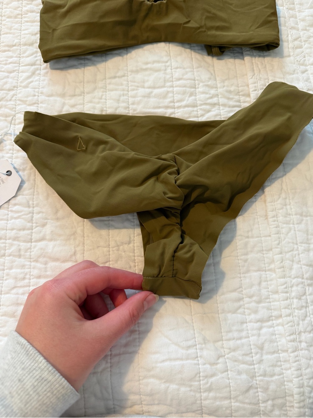 Boys + Arrows Olive Green Two-Piece Bikini Set - Picture 5 of 8